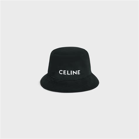 black celine bucket hat|designer bucket hat with string.